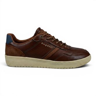 Bugatti Bruine Leren Mode Comfort Trainerschoenen voor mannen - Llopart