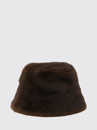 Parosh P. A.R. O.S. H. Medium Brim Bucket Hat in Faux Fur