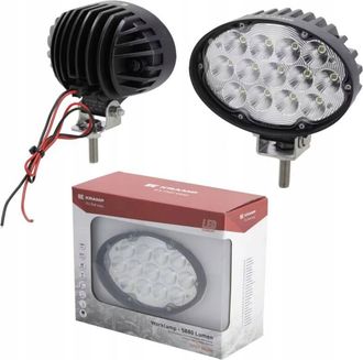 OEM L&aacute;mpara De Trabajo Led Ovalada 65w 5880km 166x148x95mm 13 Led Luz Enfocada