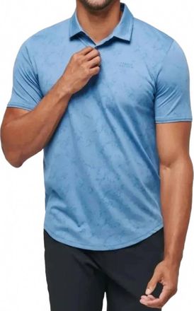 Travis Mathew Warmer Tides Scoop Polo Shirt In Coronet