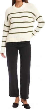 Fifteen Twenty Luca Crewneck Sweater In Stripe