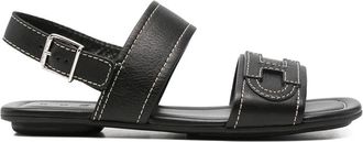 Hogan Black H685 Sandals