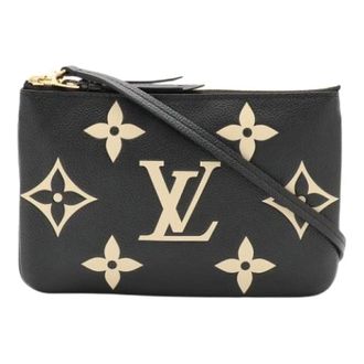 Louis Vuitton Pre-owned Monogram Empreinte Pochette - Dames - Pre-owned - Zwart - Maat: ONE Size Leer