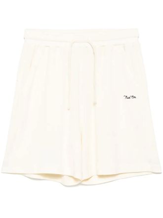 Five CM logo-embroidered shorts - men - Cotton - M - Neutrals