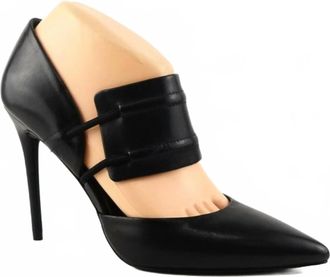 Kenneth Cole Womens Leather Heel Shoes In Black