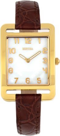 Bertha Sunglasses Marisol Swiss MOP Leather-Band Watch