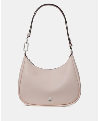 Kate Spade New York Womens Kayla Pebbled Leather Large Shoulder Bag - Pink - One Size