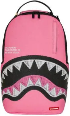 Sprayground Sprayground | Shark Central Pink Embroidered Shark Backpack