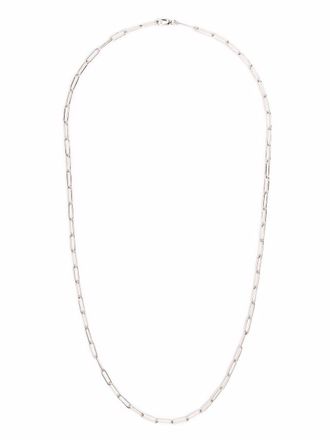 Tom Wood Chocker con catena quadrata - Argento
