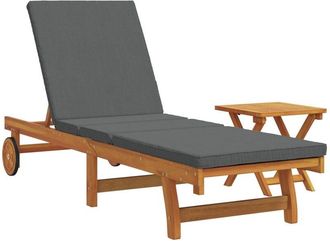 vidaXL Sun Lounger 2 pcs Brown 40 x 40 x 40cm Solid Acacia wood vidaXL