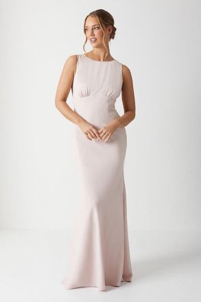 Coast Cowl Back Maxi Bridesmaid Dress in Blush at Nordstrom, Size 10