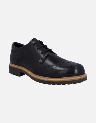Hunter Mens Hunter Mens Black Cawdor Brogue Gibson Shoes