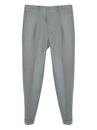 BRIGLIA 1949 pleated cuffed trousers - Grey