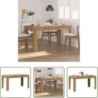 vidaXL Tavolo in truciolato - Tavolo Pranzo Artigianale 140x74,5x76 cm Legno Multistrato