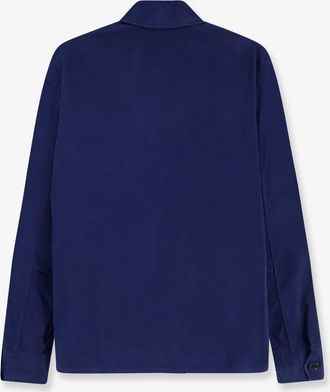Aspesi Mens Shirt Lived Fabric Blue Cotton
