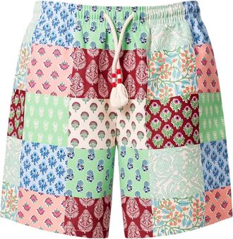 MC2 Saint Barth Caprese Floral Patches Zwemshorts - Heren - Strandmode - Veelkleurig - XL - Badmode