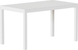 Home Heavenly Home Heavenly - Mesa Merber Rectangular De 120 Cm, Polipropileno Resistente Para Interior Y Exterior, F&aacute;cil De Limpiar. Color: Blanco