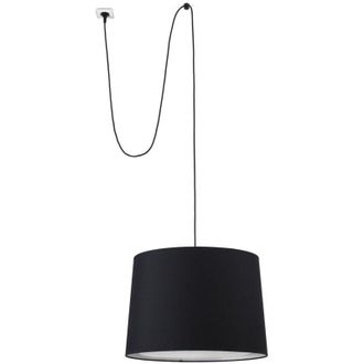 Faro Barcelona Conga L&aacute;mpara Colgante Negra Con Clavija 68604-56