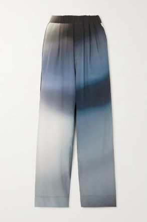 Gauch&egrave;re Pantaloni In Tessuto Ombr&eacute; Con Pinces - Nero