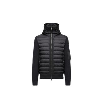 Moncler Moncler Padded Zip-up Cardigan, Men, Black, Size: 3xl