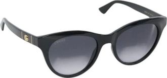Gucci Pre-owned Accessories, female, Black, Size: ONE SIZE Pre-owned Plastic Sunglasses