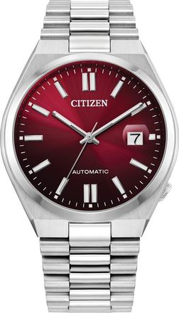 Citizen TSUYOSA Automatic Bracelet Watch, 40mm in Silver-Tone Red at Nordstrom