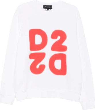 Dsquared2 Cool Fit Crewneck - - Sweatshirts & Hoodies - Uomo - Bianco - S