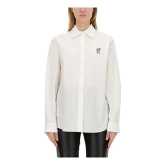 Moschino Painter Shirt - female - Moschino - Shirts - White - XS - Blouses & Shirts