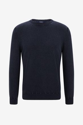 Fedeli Pullover mit Rundhalsausschnitt aus Kaschmir Argentina