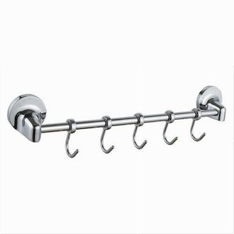 Trade Shop Trade Shop - Appendino Con 5 Ganci Per Accappatoi Asciugamani Da Parete Accessori Bagno 79811