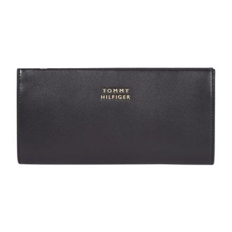 Tommy Hilfiger Accessoires, Dames, Zwart, ONE Size, Leer, Portemonnees Kaarthouders