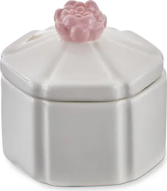 Tag Hex Flower Lidded Trinket Box White Multi Earthenware Everyday at Nordstrom