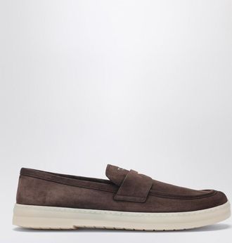 Prada Brown suede loafers