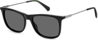 Polaroid Polarized Grey Square Mens Sunglasses PLD 4145/S/X 0807/M9 55
