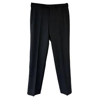 Prada Prada Rechte Pantalon in Zwarte Wol