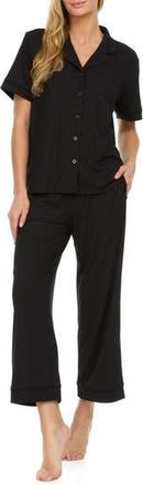 Flora Nikrooz Iman Rib Pajamas in Black at Nordstrom Rack, Size X-Large