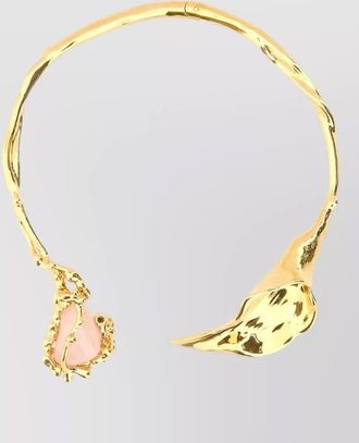 Chlo&eacute; brass flower soul necklace