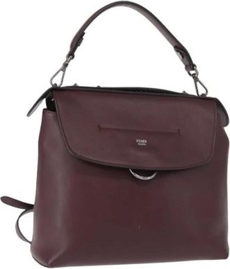 Fendi Pre-owned Backpacks, female, Red, Size: ONE SIZE Pre-owned Leather Vintage Backpack