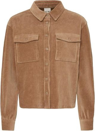 Ichi IhTamary Camicia Boxy - - Blouses & Shirts - Donna - Marrone - M
