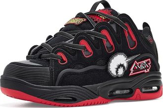 Osiris D3 2001 Mens Skate Shoes Black/Red/Velcro : 10.5 D - Medium, Textile