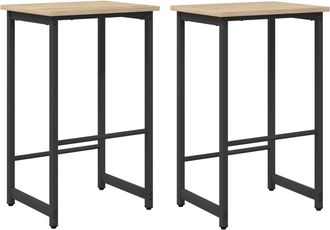 vidaXL Taburete De Bar 2 Uds. Roble Sonoma 40 X 32 X 64 Cm Vidaxl