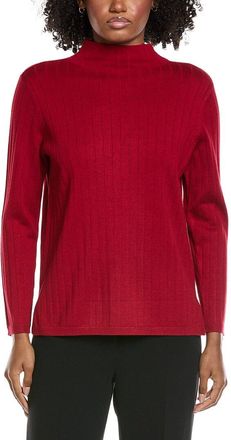 Jones New York Wide Rib Funnel Neck Sweater