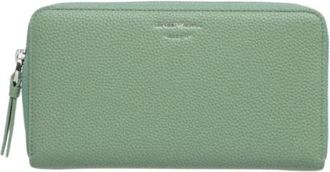 Emporio Armani Ritsportemonnees in Salie Groen - Dames - Portefeuilles - Groen - ONE Size - Polyester - Accessoires