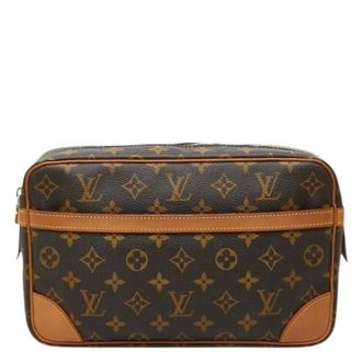 Louis Vuitton Pre-owned Clutch bag - Dames - Pre-owned - Bruin - Maat: ONE Size Leer
