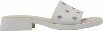 Camper Womens Dana Leather Sandals In White Blue