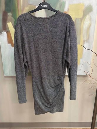 Isabel Marant Benedicte Dress In Silver