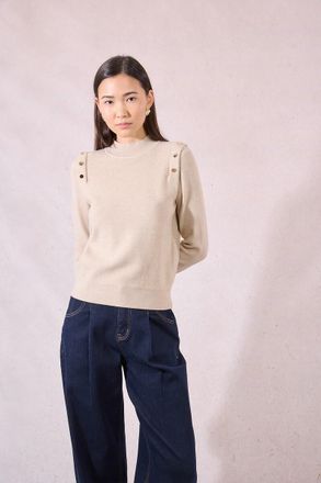 Molly Bracken Fijne trui met epauletten