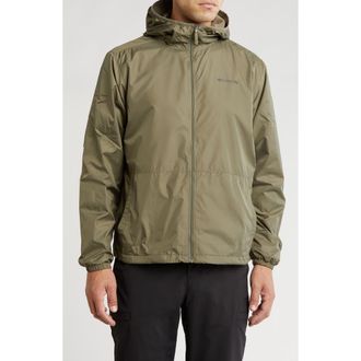 Columbia Center Ridge II Lined Windbreaker Jacket in Stone Green at Nordstrom Rack, Size X-Large