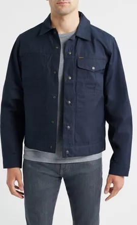 Filson Ranger Water Repellent Short Waxed Cotton Cruiser Jacket in Navy at Nordstrom, Size X-Large