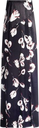 BOSS Satin maxi skirt with tulip print